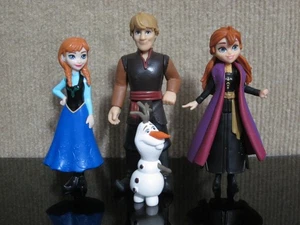 Disney Frozen Elsa Olaf Anna Kristoff Animierte Mini Figur Puppen Lot Hasbro - Bild 1 von 6