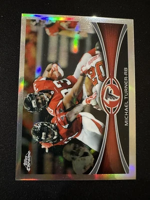 2012 Topps Chrome #130 Michael Turner Refractor Falcons Card - Image 1 of 2