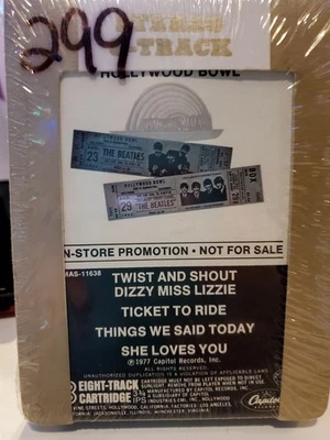 Beatles At The Hollywood Bowl Sealed Promotional 8 Track Tape Cartridge 1977 - Bild 1 von 4