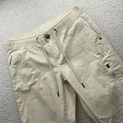 Vuori Ripstop Pants Womens Small 28" Beige Organic Cotton Elastic Waist Hiking - Image 1 of 4