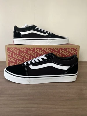 EU 42 Vans Old School Scarpe da Ginnastica Unisex Adulto - Black/White, EU 42 - Immagine 1 di 4