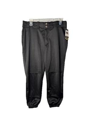 NWT Wilson Baseball Softball Pants Youth Boys Size XL Black Belt Loops - Image 1 of 4