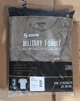 SOFFE Military Men's T-Shirts 3pk - Tan OCP Army (685M-3) Medium - Image 1 of 3