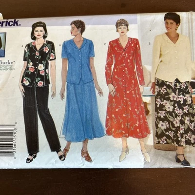 butterick patterns 4875 Women’s Dress,Top, Skirt, Pants Sz 14W-16W-18W - Image 1 of 3