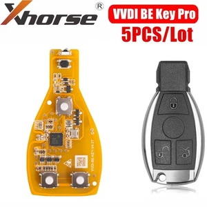 5x XHORSE BE Key Pro Improved Version Yellow Board + Smart Key Shell 3 Buttons - Picture 1 of 13