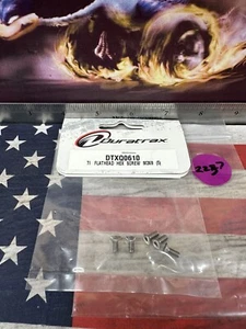 Duratrax DTXQ0610 Titanium Countersunk Flat Head Hex Screw{M3x8x5pc}NIP USA Ship - Picture 1 of 3