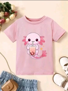 Camiseta Para Niñas Para Ocasión Casual Verano  - Picture 1 of 3