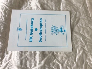 EARLY 1980s IFK GOTEBORG V SOUTHAMPTON 11 - Picture 1 of 1