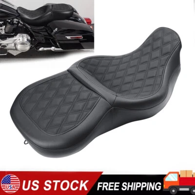 Driver + Passenger Seat For Harley Touring Electra Road Street Glide 2009-2024 - Imagem 1 de 4