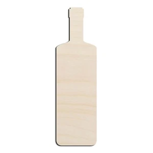 Wine Bottle #5 Laser Cut Out Unfinished Wood Shape Craft Supply - Picture 1 of 1