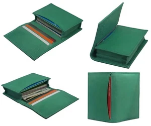 Mens Genuine Leather Bifold Wallet Credit/ID Card Holder Slim Coin Purse Slim - Picture 1 of 8