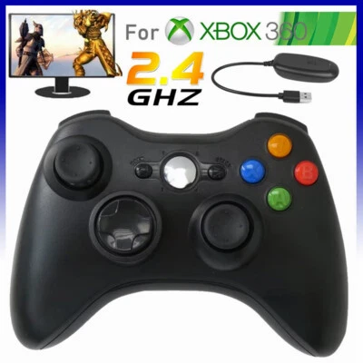 MARKENLOS NEU Microsoft Xbox 360 Controller Gamepad Wireless Für PC Windows XP/10/8/7 DE