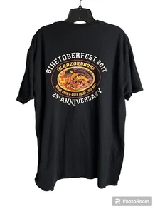 Fayetteville Arkansas Razorbacks Biketoberfest T-shirt 2017 Miller Lite Size XL - Picture 1 of 10