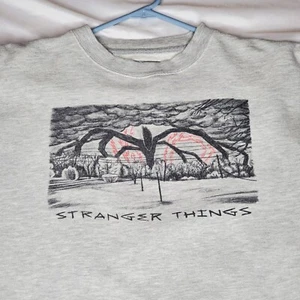 Felpa Stranger Things grigia donna media 22x23,5 PICCOLA MACCHIA - Foto 1 di 17