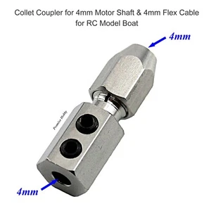 1 PIEZA Acoplador de Collet Flexible para Eje del Motor de 4 mm y Cable Flexible de 4 mm Modelo de Barco de Control - Imagen 1 de 5