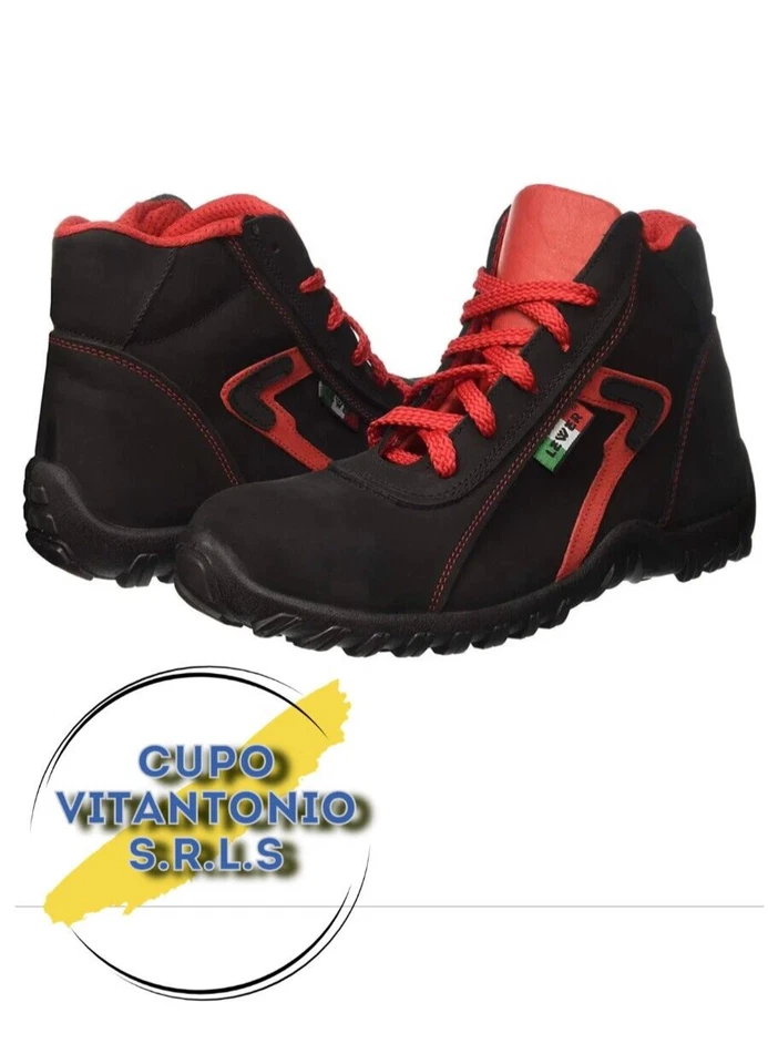 SCARPA DP2N LEWER CALZATURA ANTINFORTUNISTICA ALTA S3 NERA FLESSIBILE LEGGERA