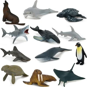Sea Animal Toy Set12 Pcs Animal Sea Figures Ocean Toy for Kids Realistic Set f - Picture 1 of 5