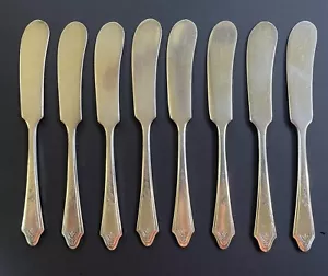 Vintage Tudor Plate Oneida Community Made Duchess 8 Butter Knives FREE SHIPPING! - Picture 1 of 4