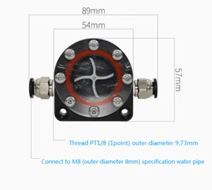 1X Water flow indicator for engraving spindle motor water cooling observer water - Picture 1 of 2