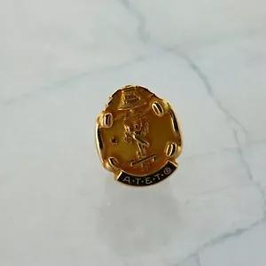 Pin de presentación AT&T oro amarillo 10K 5 años esmalte negro - Imagen 1 de 5