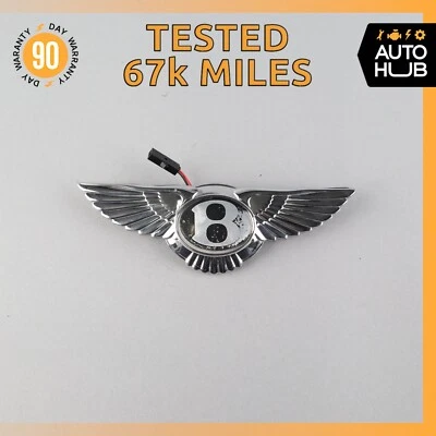 Bentley Continental Flying Spur Trunk Lid Unlock Release Handle Emblem OEM 67k - Image 1 of 4