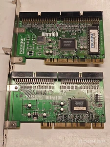 LOT x2 PCI IDE UltraATA RAID Controllers Promise Ultra100 & Ultra100 TX2 - Picture 1 of 11