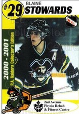 2000-01 Prince Albert Raiders #23 Blain Stowards