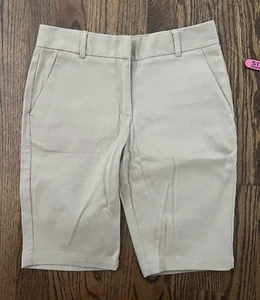 NWT IZOD Girls Size 12 Khaki School Uniform Shorts - Picture 1 of 2