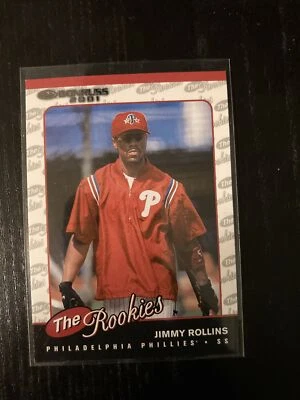Tarjeta de novato Donruss Rookies #R64 Jimmy Rollins 2001 radiocontrol Foto 1 de 2
