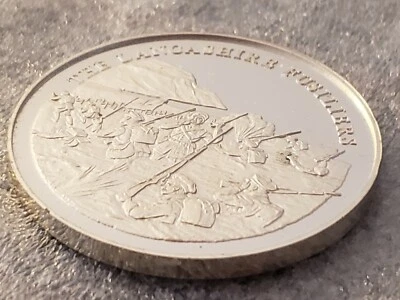 Great British Regiments - The Lancashire Fusiliers - Silver Medallion  - Image 1 of 3