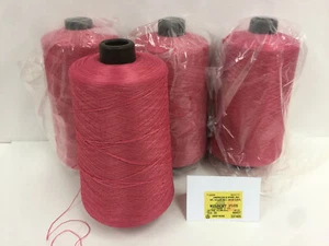 A & E Wildcat Plus Tex35, Deep Rose 48457, 4ea/16oz Textured Polyester Thread - Picture 1 of 5