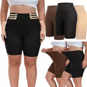 Plus Size Seamless Boyshorts for Women Anti Chafing Underwear Slip Shorts Shaper - Picture 1 of 25