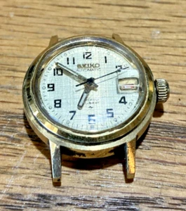 Vintage SEIKO 2205-0219 Ladies Automatic 17 Jewels HI-BEAT Watch 24mm Gold Tone - Picture 1 of 5