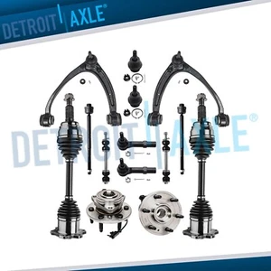 14pc 4WD Front CV Axle Wheel Hubs Upper Control Arm Kit for Yukon XL Sierra 1500 - Picture 1 of 8
