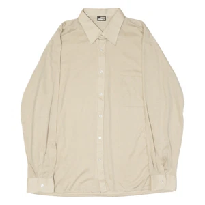 Camisa lisa beige manga larga L FABIO CONDOTTI para hombre - Imagen 1 de 6