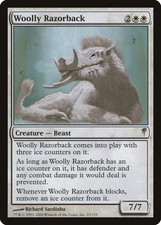 Woolly Razorback Coldsnap HEAVILY PLD White Rare MAGIC GATHERING CARD ABUGames