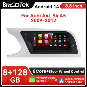 128G 8,8" Autoradio CarPlay Für Audi A4/B8/S4/S5 2009-2012 mit GPS BT RDS SWC - Bild 1 von 21