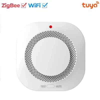 Smart Smoke Detector Smart Fire Protection Home Security Alarm Sound Light Alarm - Image 1 of 4