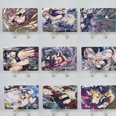 9×Mai Shiranui Chun-Li Dark Tifa Magician Girl Doujin Card Goddess Waifu Custom - Image 1 of 4