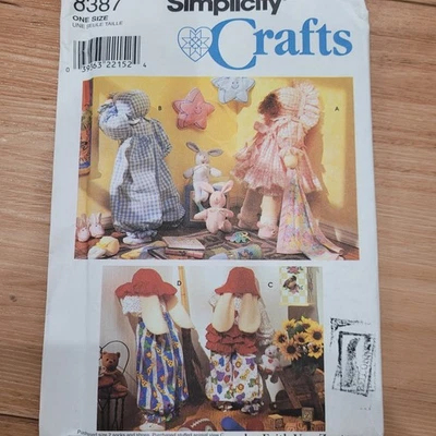 Simplicity Crafts 8387 25" Dolls And Clothes Pattern One Size Uncut - Image 1 of 4