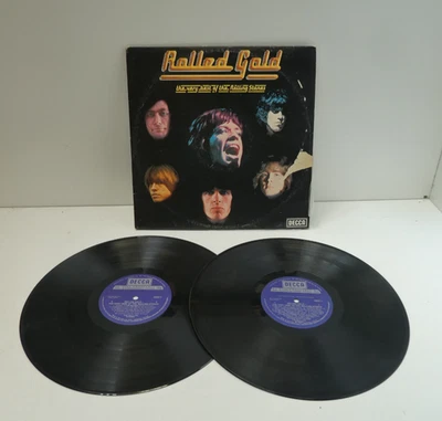 ROLLED GOLD THE ROLLING STONES 1975 DECCA RECORDS GATEFOLD DOUBLE LP VINYL AUS - Image 1 of 4