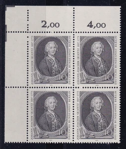 Berlin postfrisch ** 454 SC 342 Quantz 4er Block - Bild 1 von 1