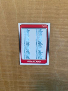 1988-89 Fleer Basketball #132 Checkliste !! UNMARKIERT!! 1€ VERSAND!! - Bild 1 von 2