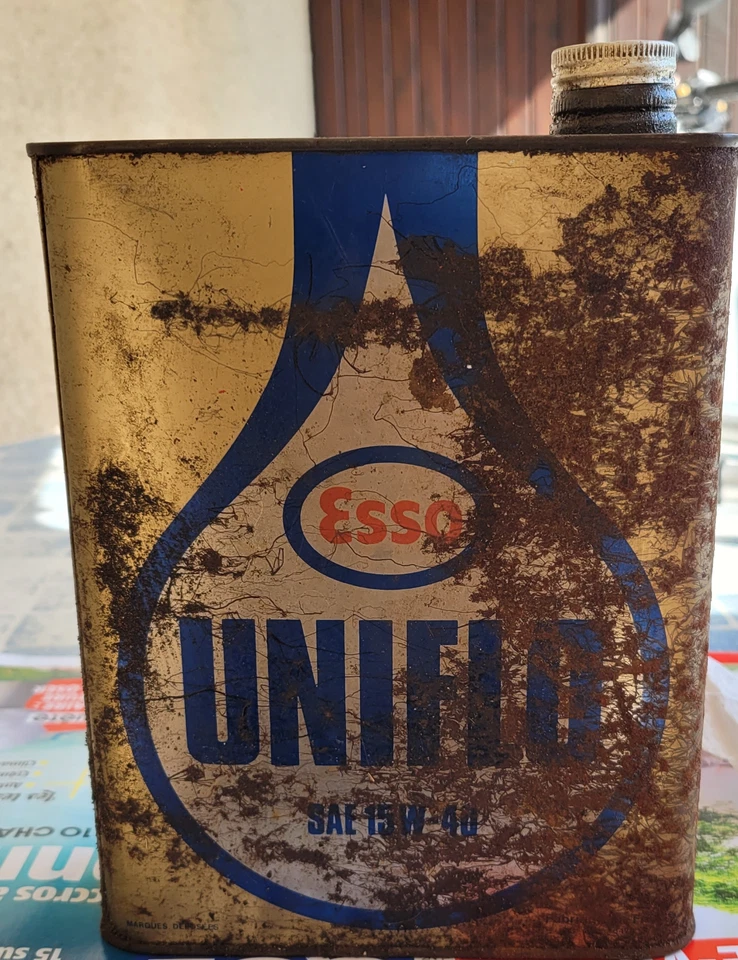 Esso Uniflo Bidon D’huile En Métal Vide 2L  - Photo 1/1