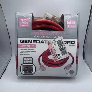 Cavo Prolunga Generatore di Corrente Casa 25ft 7500 Watt 30 Amp 10 Gauge 4 Fili 250V - Foto 1 di 6