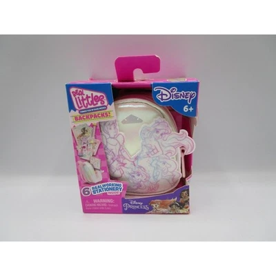 Mochila Real Littles Princesa Disney Con 6 Mini Papelería Real Sorpresas  Foto 1 de 4
