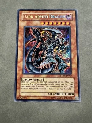 Yugioh Dark Armed Dragon PTDN-EN019 Secret Rare Unlimited NM - Image 1 of 4