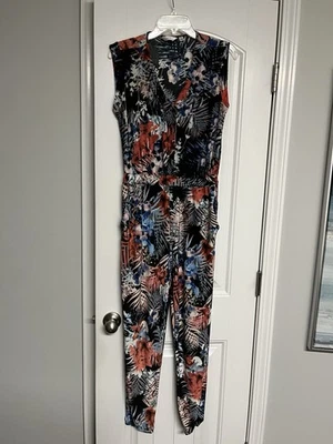 Pantalones de vestir MLLE GABRIELLE para mujer talla pequeña playa hawaianos elásticos usados en excelente estado Foto 1 de 4