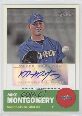 2012 Topps Heritage Minor League Edition Real One Mike Montgomery #ROA-MMO Auto - Image 1 of 2