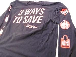 Hy-Vee Langarm T-Shirt Unisex XL schwarz Hot Deals Mitarbeiter 3 Wege sparen Iowa - Bild 1 von 16